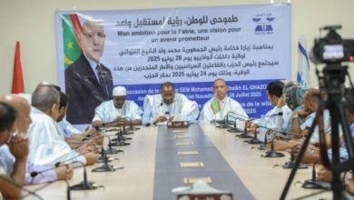 Photo de Le président du parti exhorte les cadres de Dakhlet Nouadhibou à faire de la visite de Son Excellence le Président de la République un grand succès