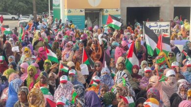 صورة حزب الإنصاف يشيد بالمسيرة التي نظمتها نساء موريتانيا اليوم نصرة للشعب الفلسطيني