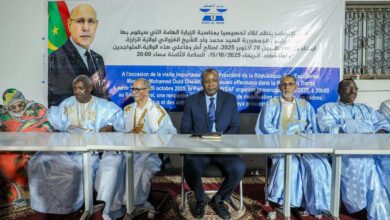 صورة لقاء تحسيسي لحزب الإنصاف بنواكشوط دعماً لزيارة فخامة الرئيس إلى ولاية اترارزة