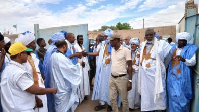 صورة رئيس الحزب يشرف على فعاليات تحسيسية في عدل بكرو تحضيرا لزيارة فخامة رئيس الجمهورية