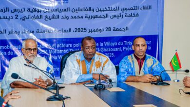 صورة اجتماع تحضيري لزيارة فخامة الرئيس إلى تيرس الزمور