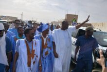 صورة رئيس الحزب في باسكنو للعمل على إنجاح زيارة فخامة رئيس الجمهورية