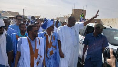 صورة رئيس الحزب في باسكنو للعمل على إنجاح زيارة فخامة رئيس الجمهورية