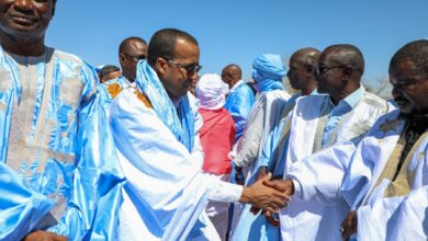 صورة وصول بعثة حزب الإنصاف إلى ولاية كيدي ماغة