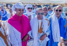 صورة وصول بعثة حزب الإنصاف إلى ولاية آدرار