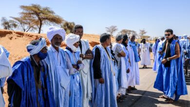 صورة وصول بعثة حزب الإنصاف إلى ولاية لعصابة