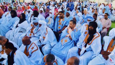 صورة بعثة حزب الإنصاف في داخله نواذيبو تعقد مهرجانًا جماهيريًا حاشداً