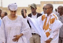 صورة وصول بعثة حزب الإنصاف إلى مقاطعة مقامة التابعة لولاية كوركول