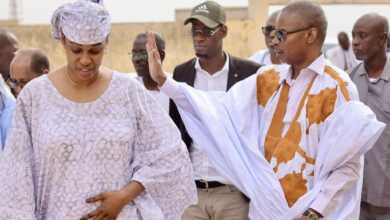 صورة وصول بعثة حزب الإنصاف إلى مقاطعة مقامة التابعة لولاية كوركول