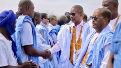 صورة وصول بعثة حزب الإنصاف إلى مقاطعة أمبود التابعة لولاية كوركول