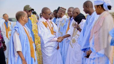 صورة بعثة حزب الإنصاف تغادر مدينة مقامة متوجهة إلى مقاطعة أمبود