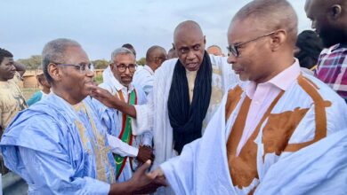 صورة وصول بعثة حزب الإنصاف إلى مقاطعة لكصيبة التابعة لولاية كوركول