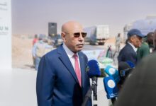 صورة فخامة رئيس الجمهورية في تصريح صحفي عقب إشرافه على الإطلاق الرسمي للعملية الوطنية لدعم الأسر الهشة “عون”