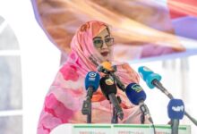 صورة صور | السيدة الأولى الدكتورة مريم محمد فاضل الداه تشرف من ولاية لبراكنه، على إطلاق النسخة الثالثة من مشروع تمكين المرأة والعائد الديمغرافي في منطقة الساحل.
