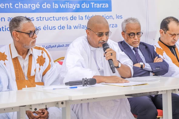 منسق العمل الحزبي بولاية الترارزة يستعرض أمام منتخبي الولاية في نواكشوط مستجدات الخطاب السياسي للحزب ويبحث التحضير لتخليد الذكرى السابعة لانتخاب فخامة رئيس الجمهورية