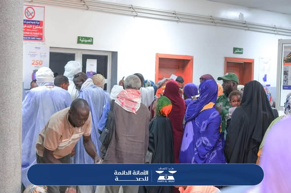 حزب الإنصاف يواصل حملته الصحية المجانية لليوم الثاني ضمن فعاليات تخليد الذكرى السابعة لتنصيب فخامة رئيس الجمهورية