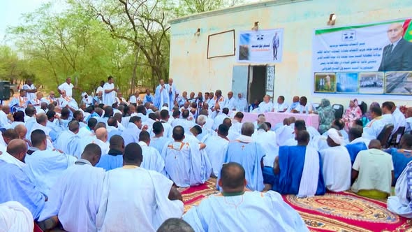 منسق العمل الحزبي بولاية لعصابة يصل مدينة بومديد ويختتم لقاءاته بمهرجان جماهيري حاشد