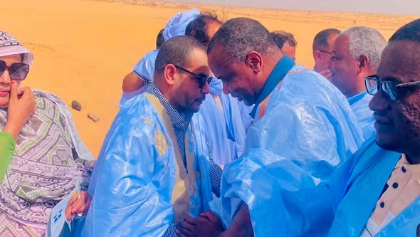 منسق العمل الحزبي بولاية آدرار يصل مدينة أوجفت وسط استقبال جماهيري حاشد ويؤكد أهمية مواصلة النهج والمحافظة على المكتسبات