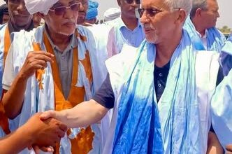 صورة منسق العمل الحزبي بالحوض الشرقي يصل جيكني وسط حضور جماهيري حاشد وتمسك بمواصلة النهج الذي يقوده فخامة رئيس الجمهورية